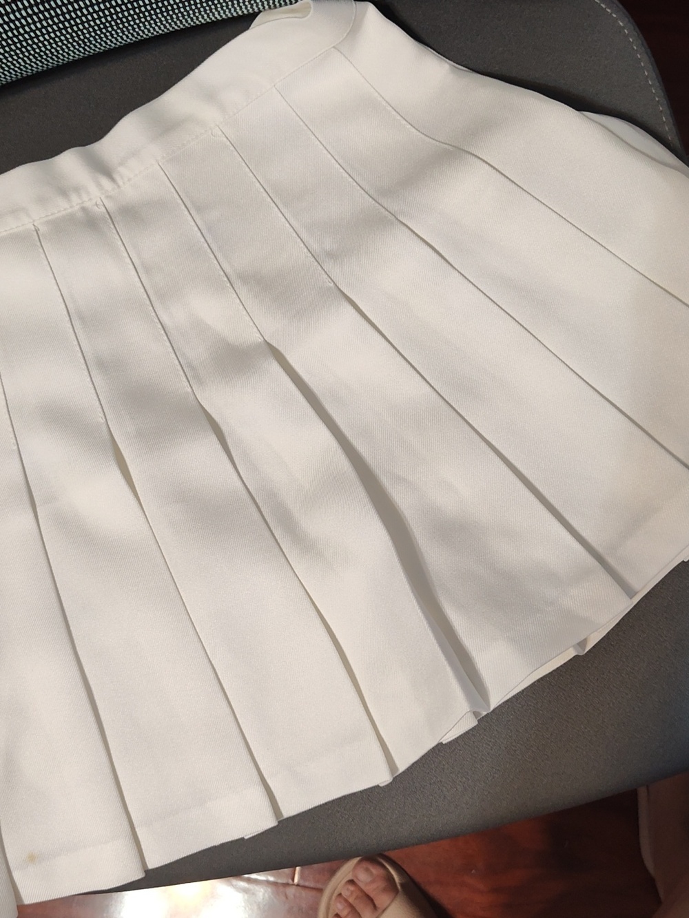 Studio C White Lined Skirt Size M - Picture 11 of 11